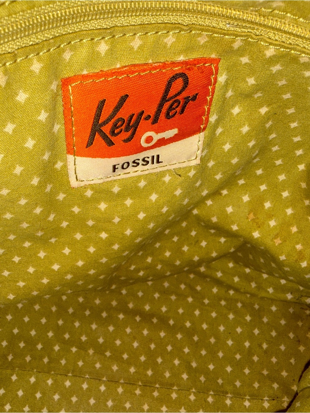 Fossil Key-Per tote bag featuring a vibrant, colorful floral pattern, guc - Picture 6 of 14